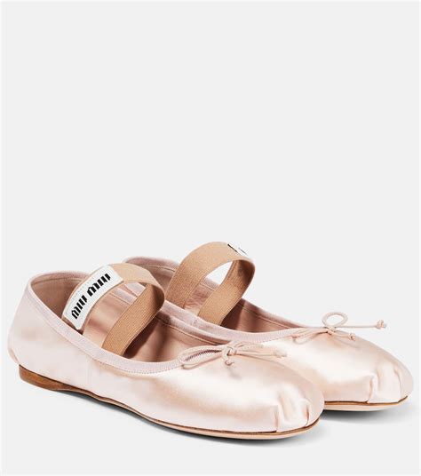 miu miu ballerinas pink|Miu Miu Ballet flats and ballerina shoes for Women.